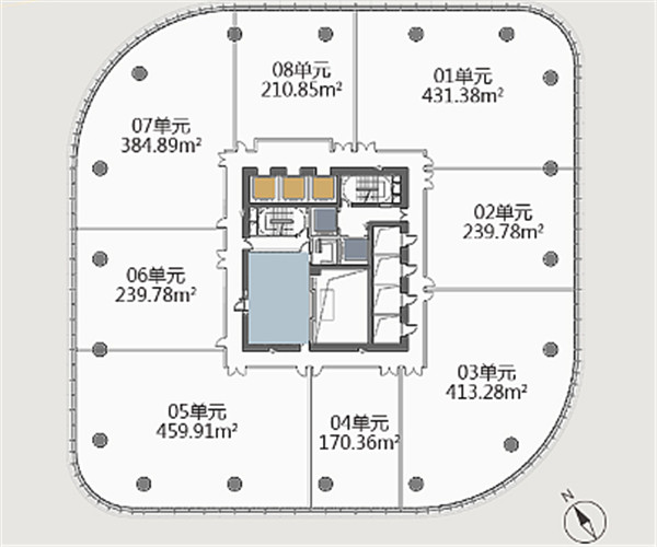 世纪汇广场办公室出租